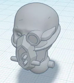 Necro-BATS (BALL-NECK) 3 3/4" CUSTOM O-RING GIJOE FIGURE HEAD