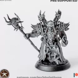 Orc Warlock Attacking