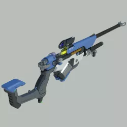 OVERWATCH Ana Amari Sniper Biotic rifle Classic skin. VIDEO GAME, PROP, COSPLAY, STL