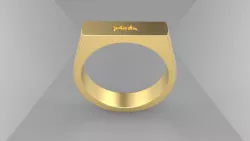 Panda Signet Ring