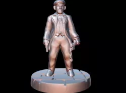 Peaky Blinder w/chain (15mm scale)