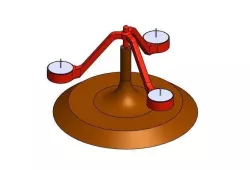 Pendulum Candle Holder (Pendulum Candle Holder for 3 tea lights)