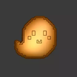 Pixel Ghost Stl File