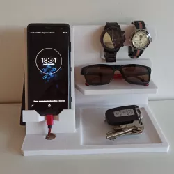 Printable Organizer for phone watch glasses and keys