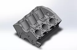 PRINTABLE V6 65 DEGREE ENGINE CYLINDER BLOCK PEN HOLDER OR DESKTOP ORNAMENT OR SOMETHING ELSE