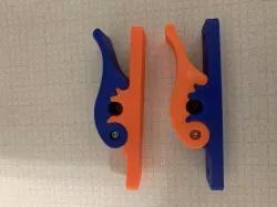 RC Heli Hold Down Clamps - 12mm Skid Tubes