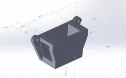 RC Micro 9 Gram, 90 Degree Servo Bracket