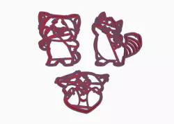 red cookie cutters