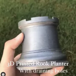 ROOK PLANTER WITH DRAINING HOLES, CHESS