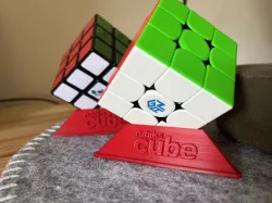 RUBIKS CUBE STAND QUICK PRINT (UPDATED V5)