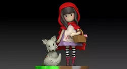 Santoro red riding hood model 3D for print