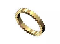 Saw edge stacker band US sizes 4to8 3D print model