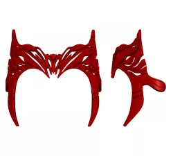 Scarlet Witch Headband Multiverse of Madness, Tiara | Wandavision / Avengers | Adjustable Fit, Padded And Strap Options | By Collins Creations 3D