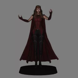 Scarlet Witch - Wandavision low poly 3d print