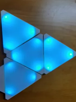 Similiar nanoleaf triangular lamp