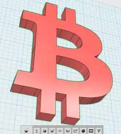 Simple Bitcoin Logo BTC