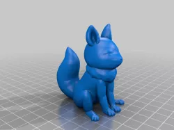 Sitting fox