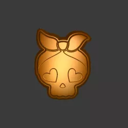 Skull girl Stl File