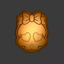 Skull girl Stl File