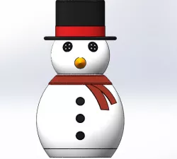 SNOWMAN STORAGE CONTAINER