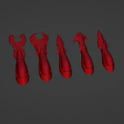 Space Elf Ghost Noble Variant Heads