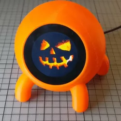 Sphere Enclosure w. crooked legs (M3O104) for pimoroni HyperPixel 2.1 round Touch and *Raspberry Pi*