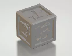steampunk dice 6 - gear