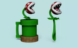 Super Mario Mug - Flower Spoons - Printable