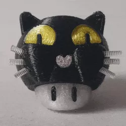 Super Mario mushroom Halloween Cat