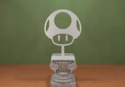 Super Mario Mushroom Silhouette