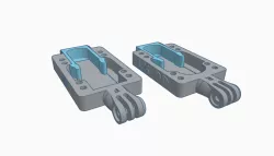 SurfSkate gopro and actioncameras riser spacer with acessories tools pocket