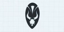 The Ox`s Spirit amulet, symbol sign for power, endurance, potency, sacrifice, completion