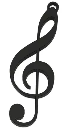 Treble Clef Keychain