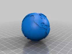 Two Inch Hollow Earth Globe