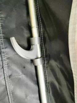 vertical tent tube hook