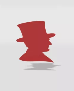 wall decor Abraham Lincoln silhouette