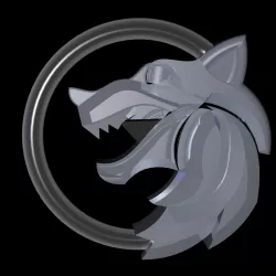 Wolf medallion
