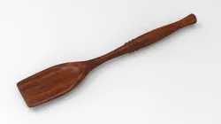 Wooden Spatula 3D Model
