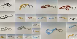 31 FORMULA 1 KEYRING MODELS - 31 F1 TRACKS (2018-2022)