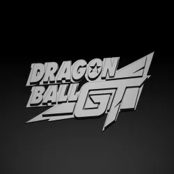 3D Dragon ball GT Logo