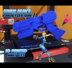 3D Printed Samus Aran's Paralyzer Gun, Metroid