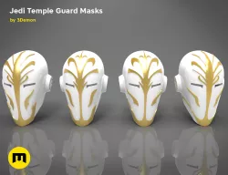 4 Jedi Temple Guard Masks