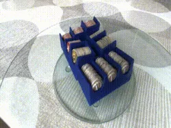 7 Wonders coin token holder organizer, print in place, no support