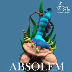 Absolem, the blue caterpillar