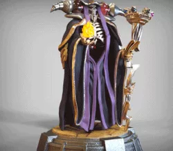 Ainz Ooal Gown -overlord -不死者之王-オーバーロード-アインズ・ウール・ゴウン- FAN ART - 3D MODEL