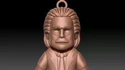 Albert Einstein Keychain