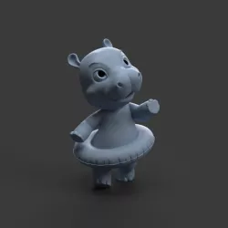 baby hippo
