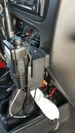 Baofeng uv-5r DC charger base conversion - portable / dash mount