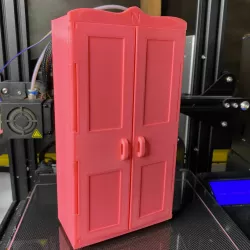 Barbie Armoire - Shoe cabinet with print-in-place doors
