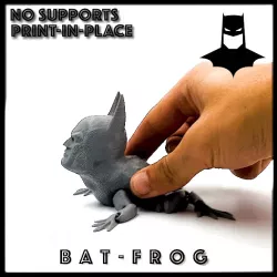 Batman Flexi Toad Frog articulated print-in-place no supports